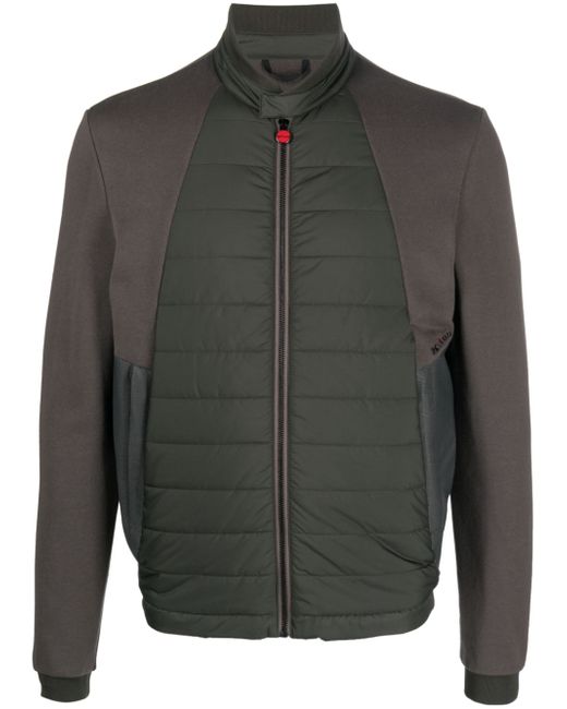 Kiton Blouson zip-up quilted jacket