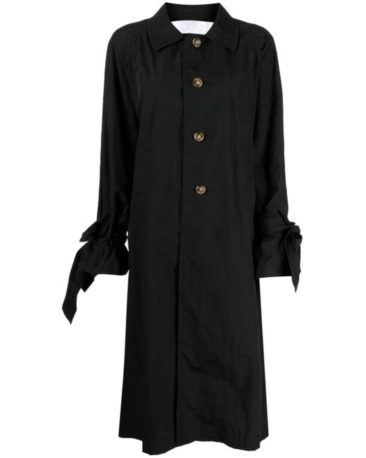 Comme des Garçons TAO tied-cuffs single-breasted trench