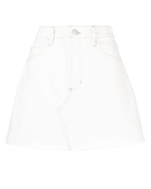 Frame A-line denim skirt