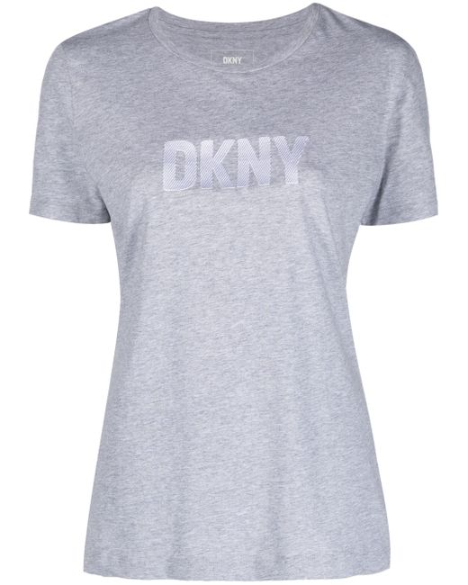 Dkny Foundation embossed-logo cotton T-shirt