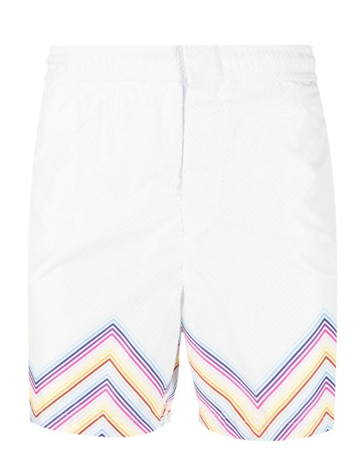 Missoni zig-zag print beach shorts
