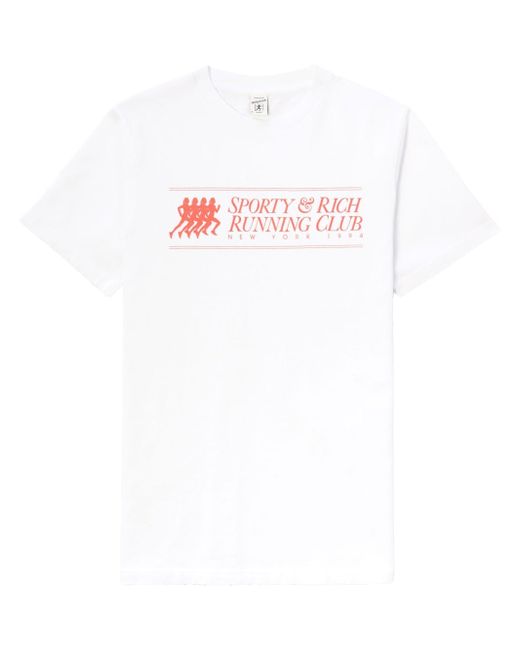 Sporty & Rich 94 Running cotton Club T-Shirt