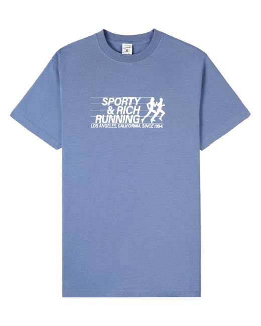Sporty & Rich graphic-print cotton T-shirt