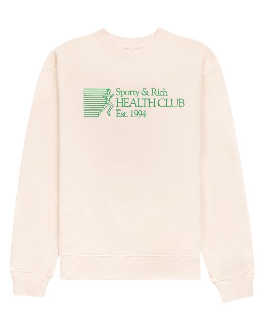 Sporty & Rich graphic-print cotton sweatshirt