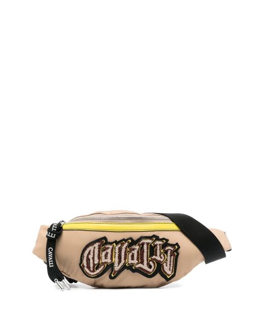 Roberto Cavalli logo-patch belt bag