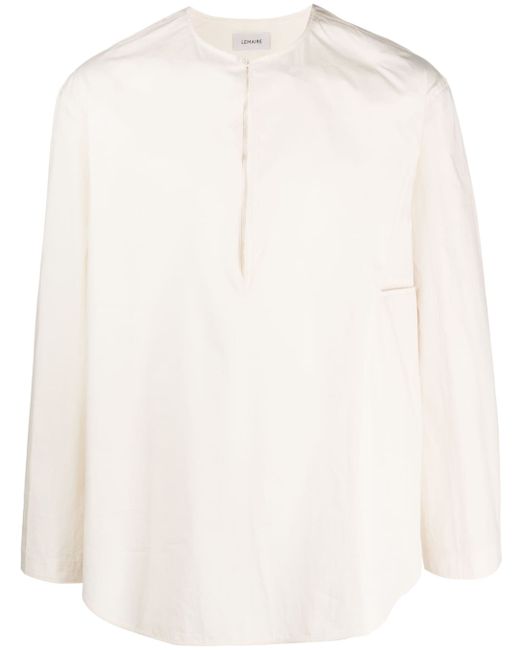 Lemaire collarless long-sleeved shirt