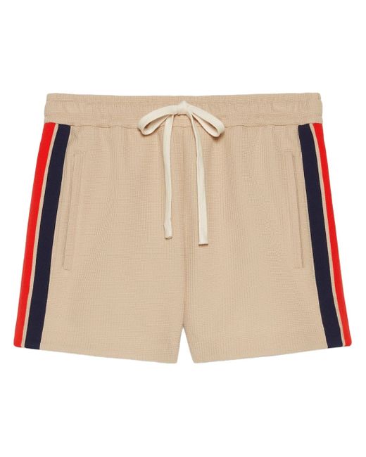 Gucci jersey stripe-detail shorts