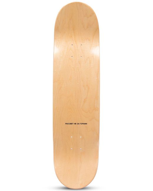 Paccbet logo-print wood skateboard deck
