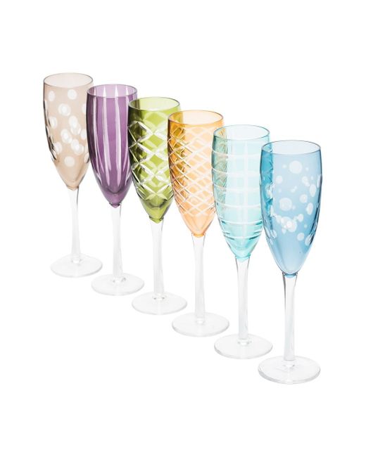 Polspotten Cuttings champagne glasses set of 6