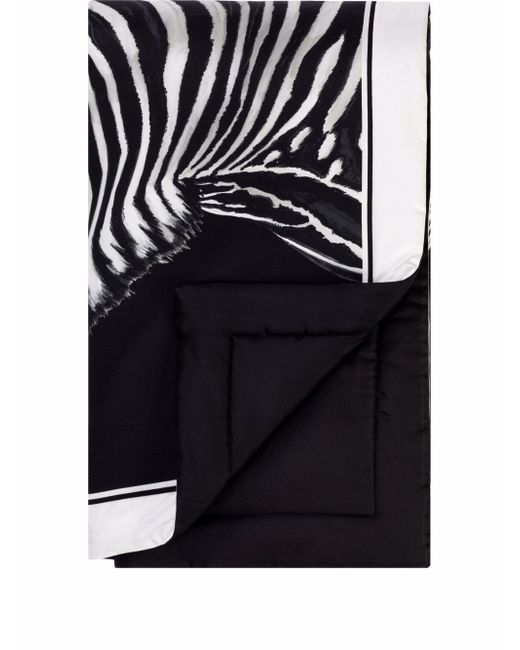 Dolce & Gabbana zebra-print silk quilt blanket