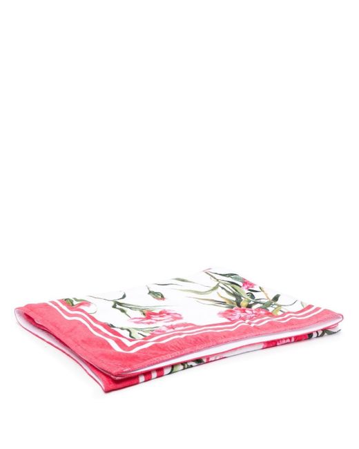Dolce & Gabbana floral-print cotton towel
