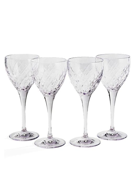 Soho Home Barwell crystal set of four wine glasses