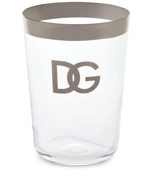 Dolce & Gabbana logo-print drinking glasses set of 2