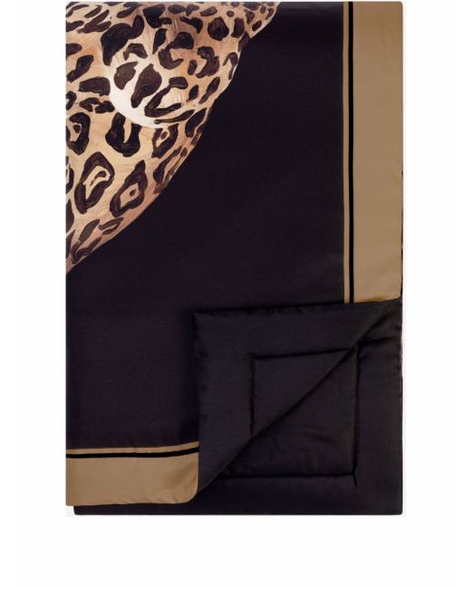 Dolce & Gabbana leopard-print silk quilt blanket