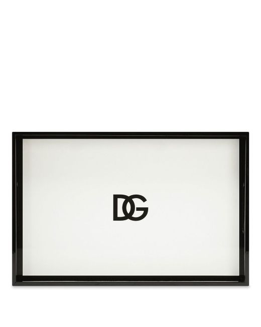 Dolce & Gabbana DG logo wood tray