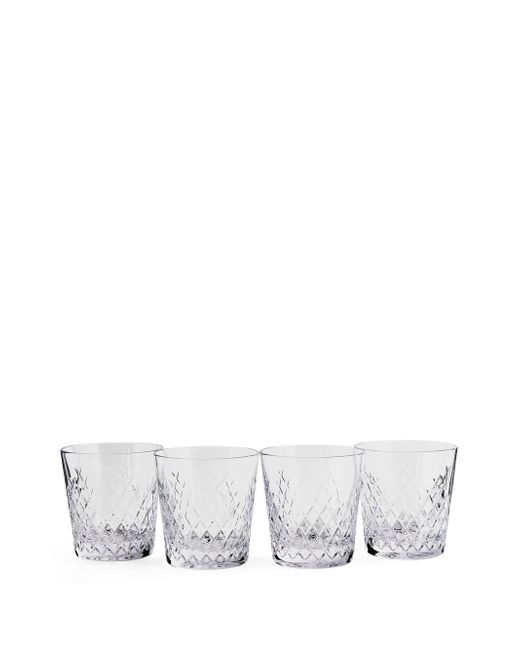 Soho Home Barwell crystal rocks set of four glasses