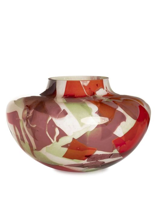 Stories of Italy Nougat Spring Olla Murano glass vase