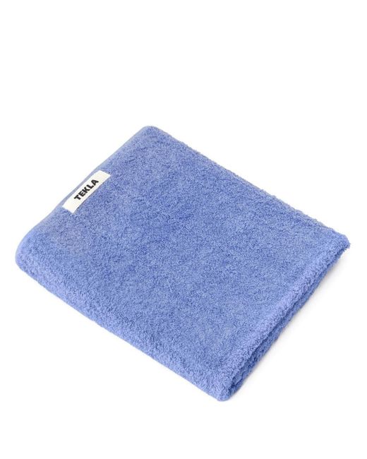 Tekla logo-patch terry bath towel