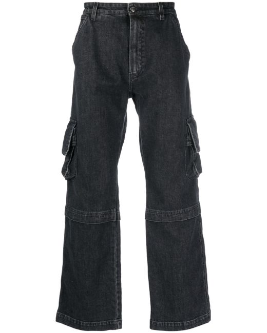 Htc Los Angeles straight-leg denim cargo jeans