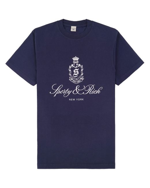 Sporty & Rich Vendome logo-print T-shirt