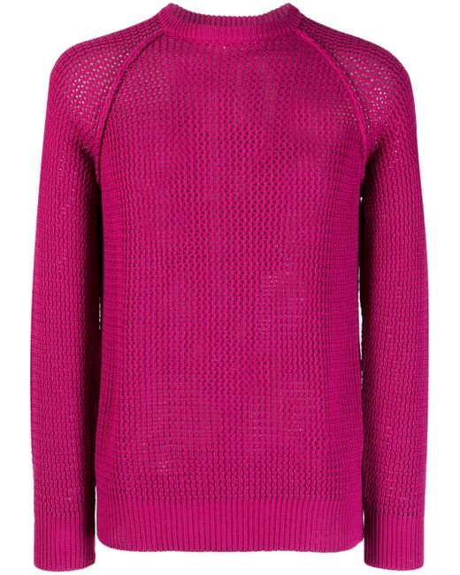 Gimaguas long-raglan-sleeve open-knit jumper
