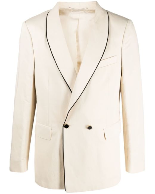 PT Torino contrast-trim double-breasted blazer
