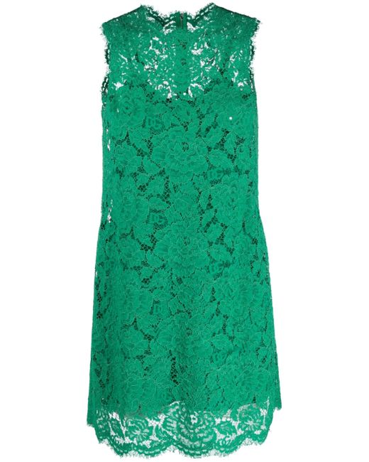 Dolce & Gabbana lace sleeveless shift minidress