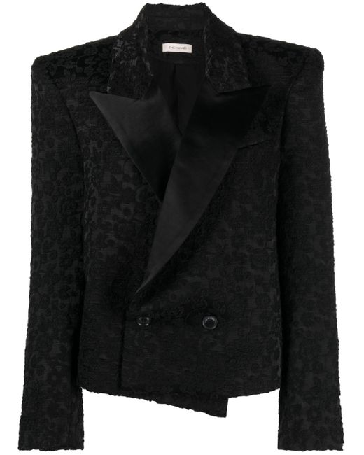 The Mannei cotton single-breasted blazer