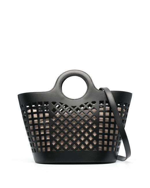Hereu cut-out leather tote bag