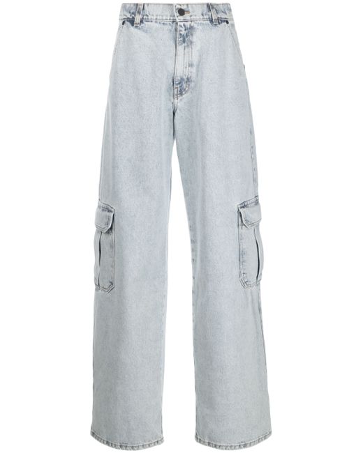 The Mannei mid-rise wide-leg jeans
