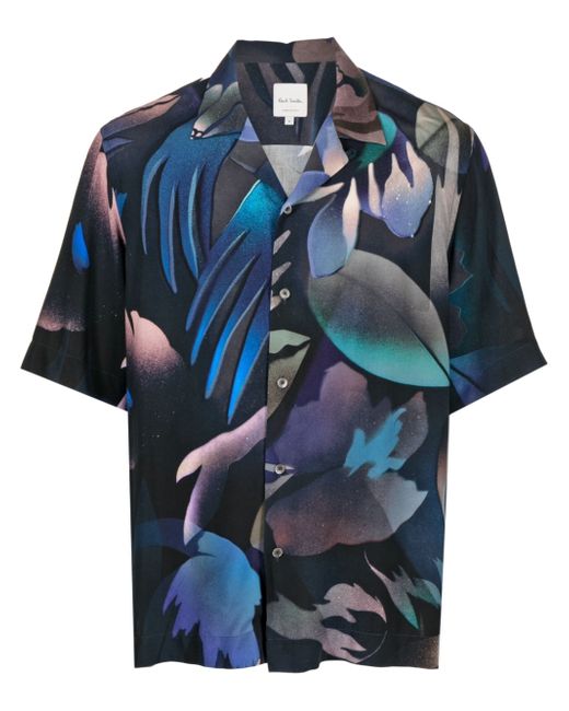 Paul Smith leaf-print short-sleeve shirt