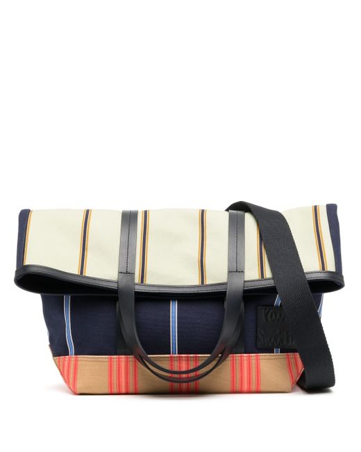 Paul Smith striped cotton messenger bag