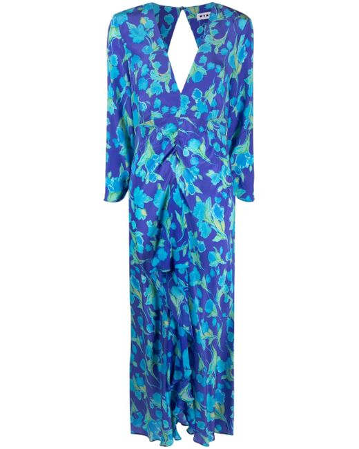 rixo floral-print silk maxi dress