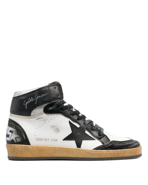 Golden Goose high-top lace-up leather sneakers