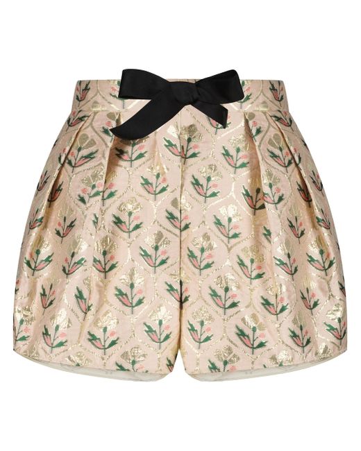 Giambattista Valli -jacquard bow-trim shorts