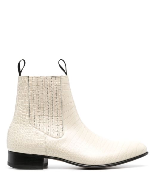 Tom Ford alligator-embossed leather boots