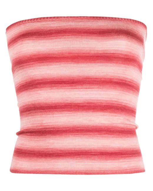 Gimaguas strapless striped knit top