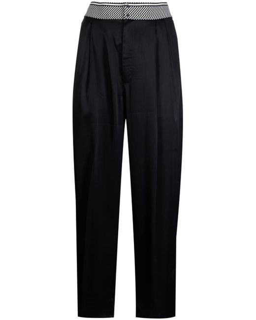 Jnby cropped loose-fit trousers