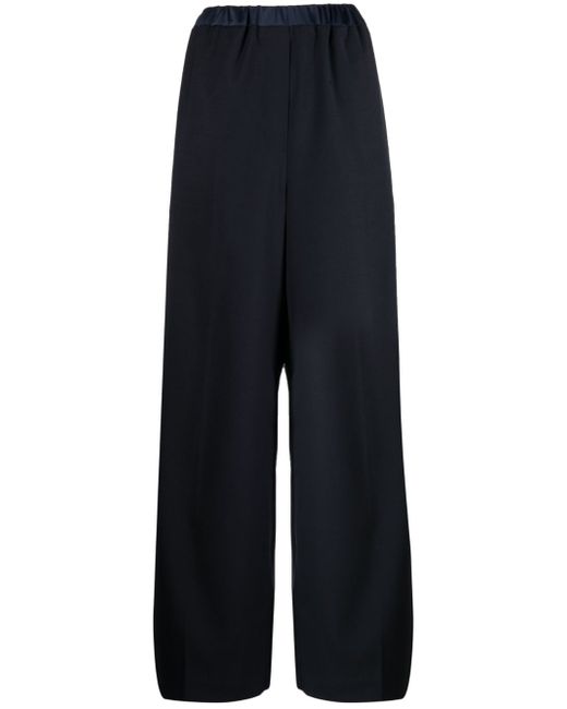 System high-waisted palazzo pants