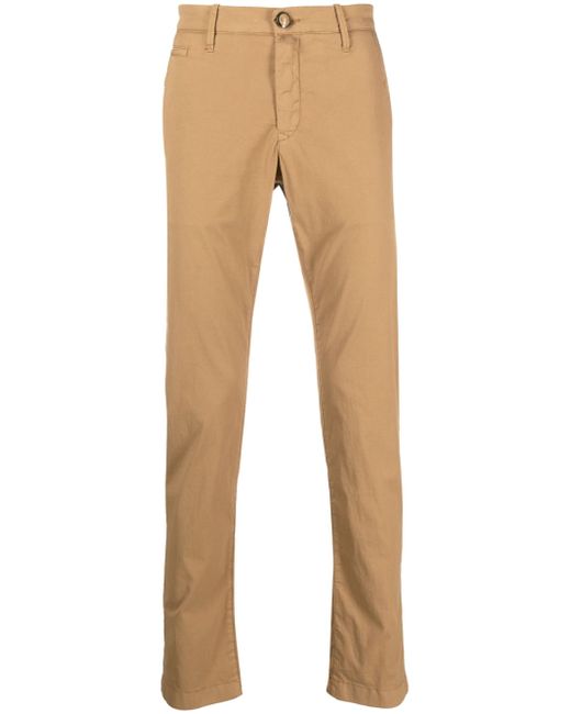 Jacob Cohёn logo-patch tailored trousers