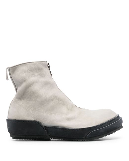 Guidi round-toe zip-up boots
