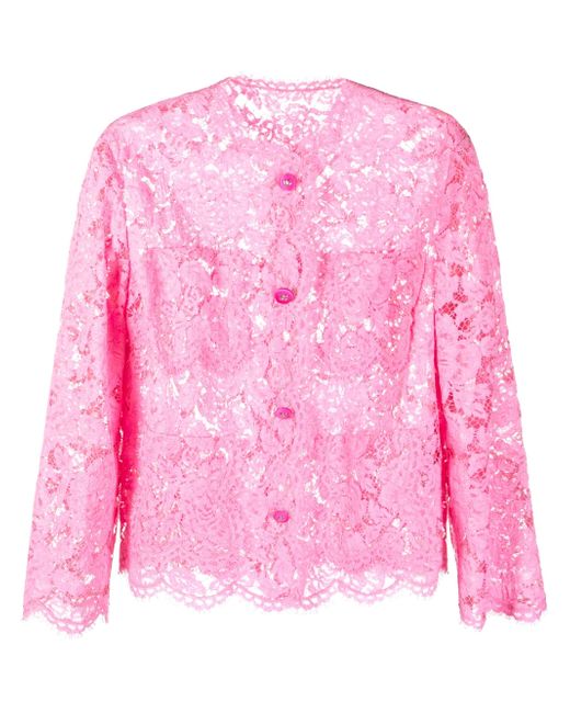 Dolce & Gabbana lace button-up jacket