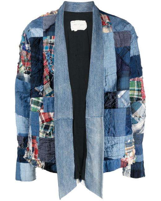 Greg Lauren patchwork-design denim jacket