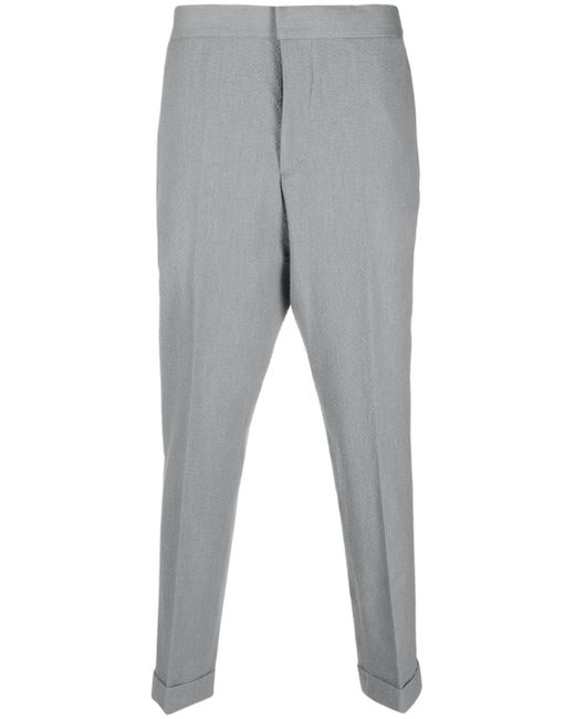 Officine Generale pressed-crease straight-leg trousers