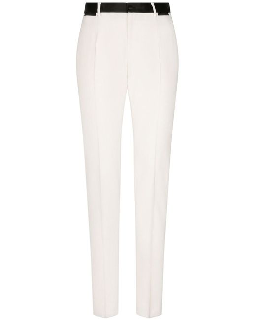 Dolce & Gabbana contrast tape detail tailored trousers