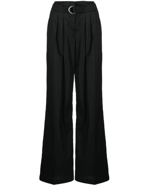 Ermanno Firenze belted high-waist trousers