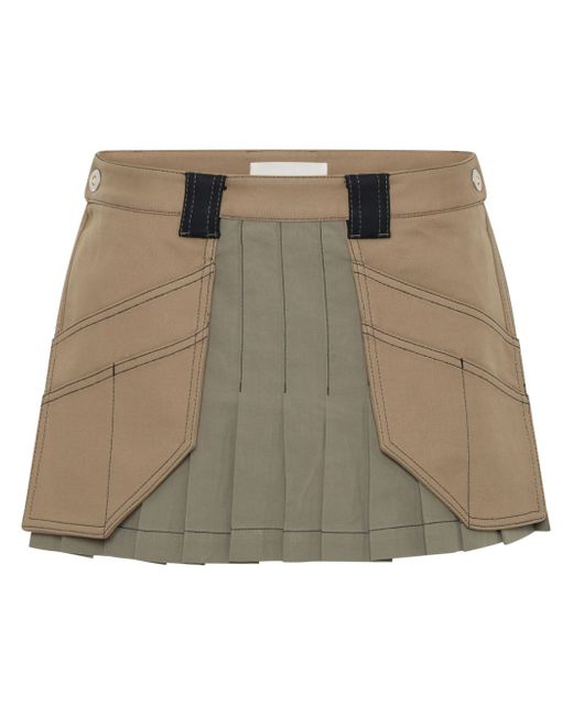 Dion Lee Workwear pleated miniskirt