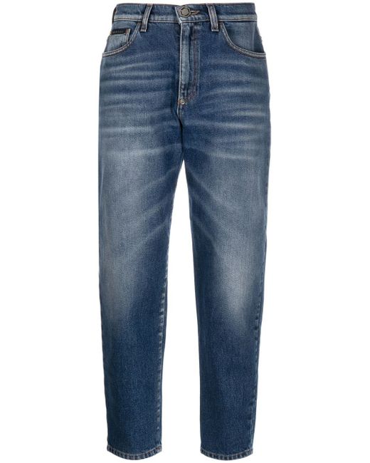 Philipp Plein high-rise straight-leg jeans