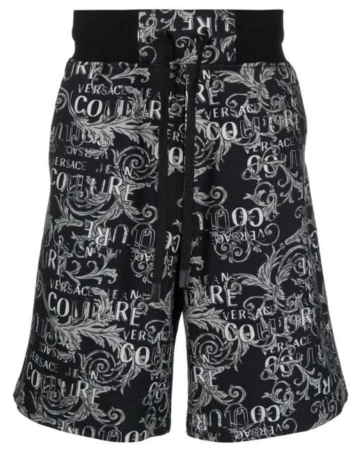 Versace Jeans Couture logo-print Bermuda shorts