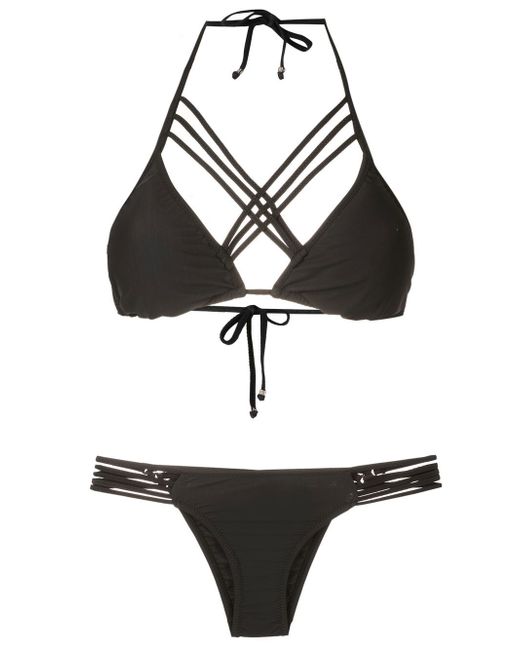Amir Slama crossover-strap bikini set
